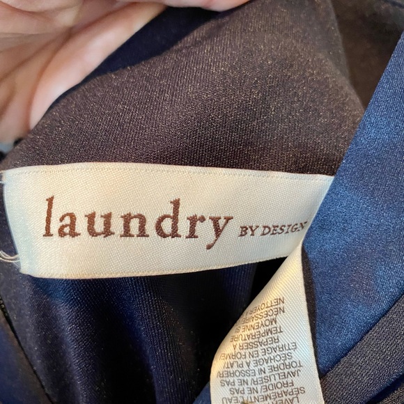 NWT LAUNDRY BY DESIGN Navy Formal Gown - Picture 8 of 8